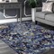 Homeroots 4 x 6 ft. Blue & Gold Jacobean Area Rug 395709 - alternate 4